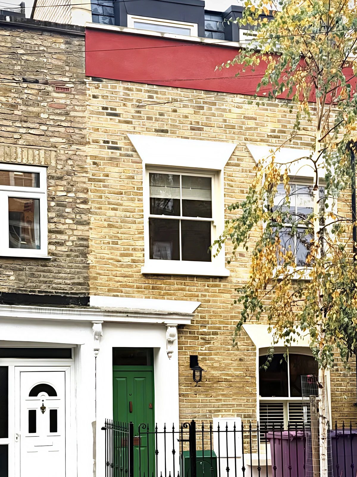 Front elevation of the house in Bow after the works