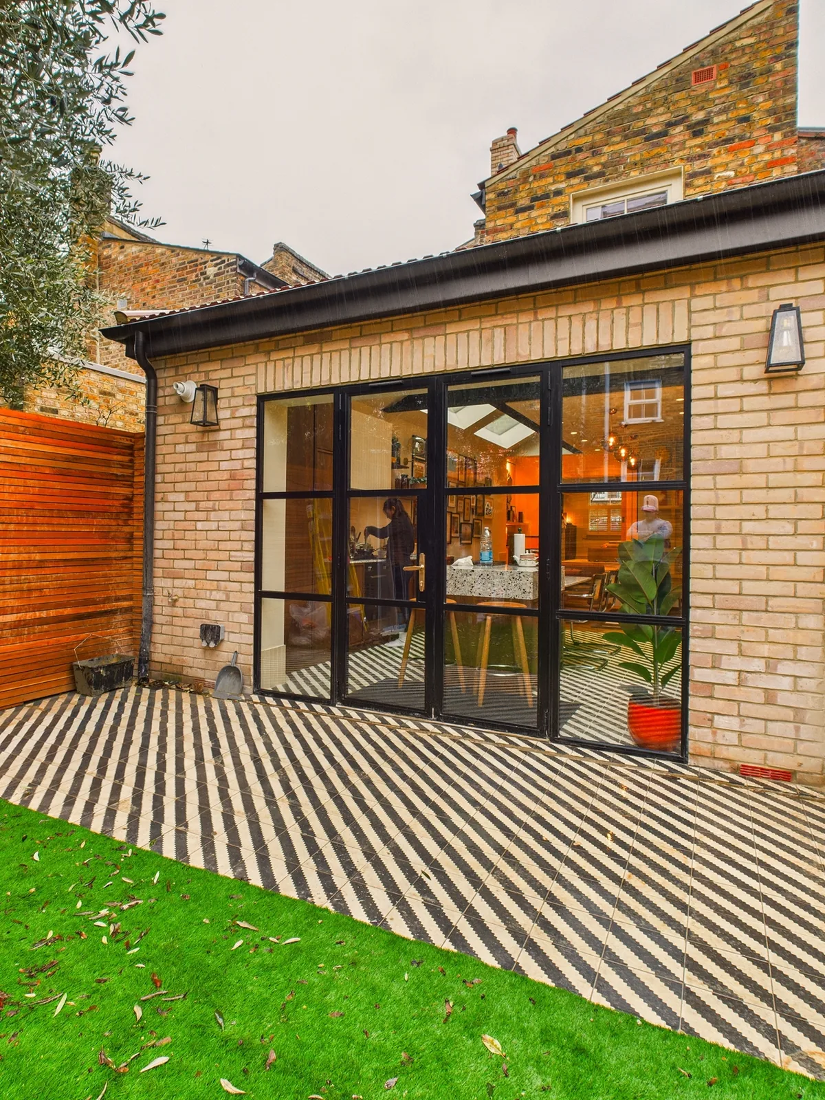 Rear of the house in Bow after the works