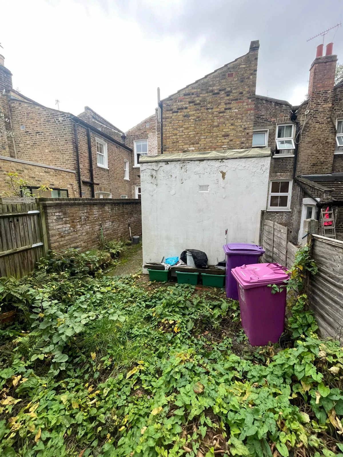 Rear of the house in Bow before the works