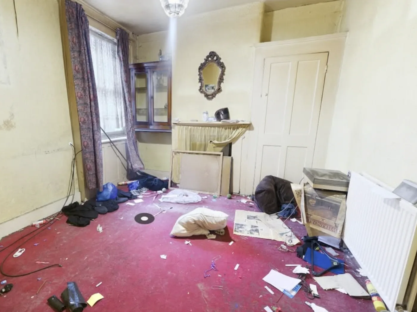 Front reception room before the works