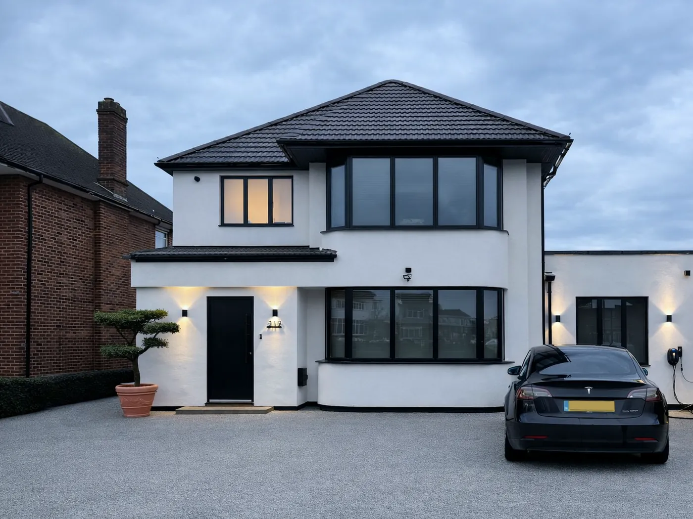 Front of the house in Sudbury after the works