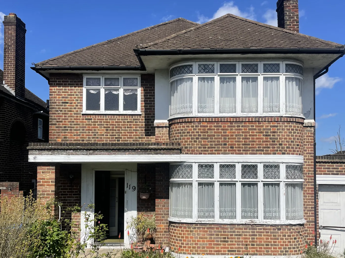 Front of the house in Sudbury before the works