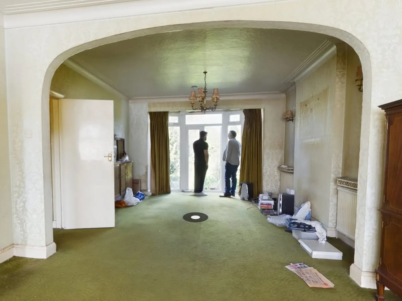 Ground floor living space before the works